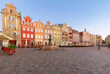 Old Market Square at dawn, Poznan, Poland