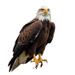 bald eagle isolated on white transparent background , Eagle PNG 