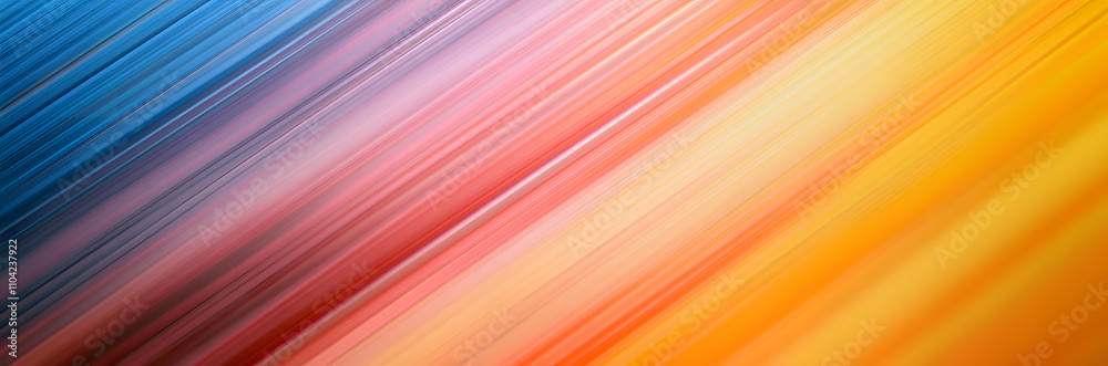 Wall mural lines abstract background. diagonal of colored rays. striped space of light.