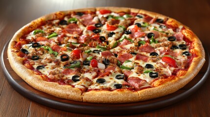 The Delicious Pizza with Toppings