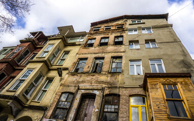 Aged Urban Building with Rustic Charm in Balat, Istanbul