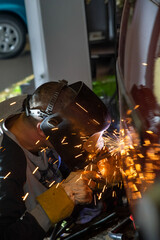 The Welding Process in an Automotive Workshop