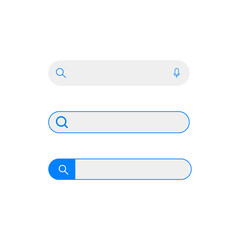 Blue Search Titles Bar Icon