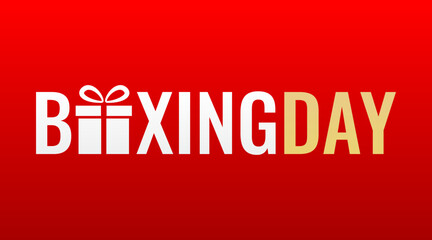 Boxing Day Modern Creative Sale banner 