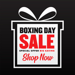 Boxing Day Modern Creative Sale banner 