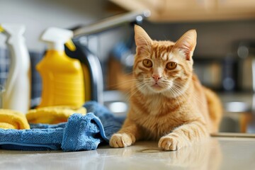 Essential Cleaning Routine Chart for Managing Cat Allergies in the Home Environment