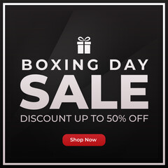 Boxing Day Modern Creative Sale banner 