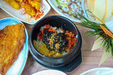 Korean style Fish Roe Rice