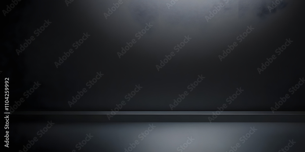 Wall mural abstract luxury blur dark gray and black gradient, empty space room for showing display your product