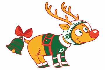 Funny Christmas Car Vroom the Reindeer Tree Hilarious Holiday Ride