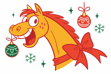 Funny Christmas Blizzard Beamer: Holiday Car Comedy in White