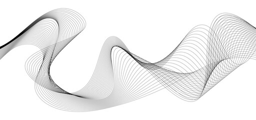 abstract curved lines of fluid motion