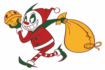 Funny Christmas Blizzard Beamer: Holiday Car Comedy in White