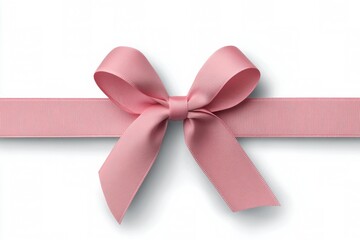 Decorative pink ribbon with bow for gifts and special occasions
