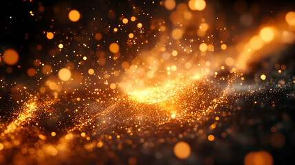 Fototapeta premium Golden Glitter Abstract Background Image