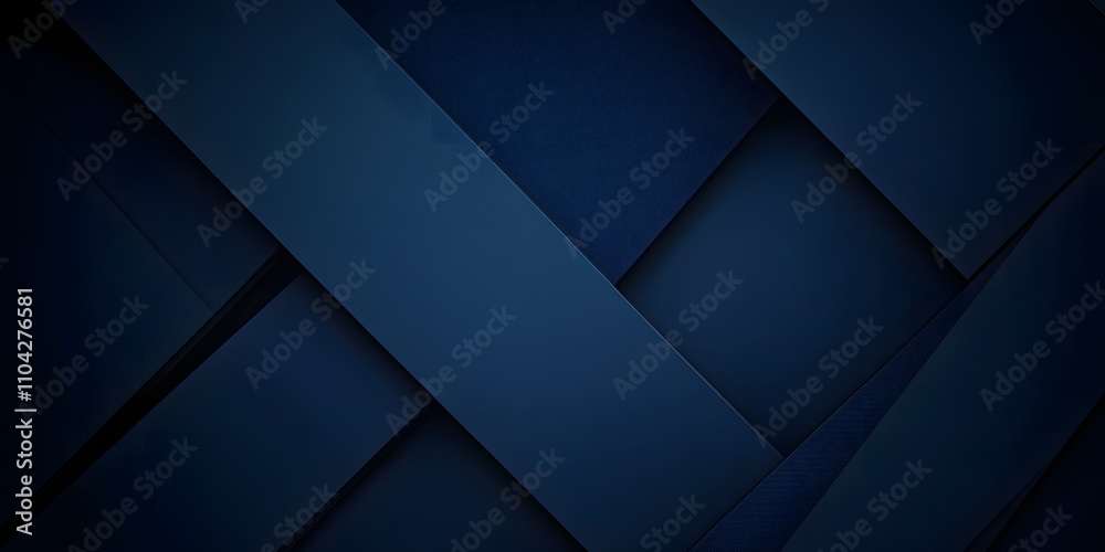 Poster modern simple dark navy blue background with overlap triangle layers. blue abstract background with 