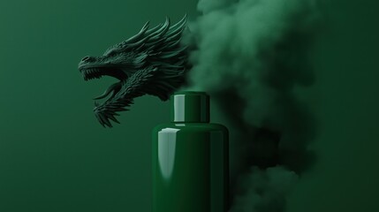 Haute perfumery concept with ethereal dragon essence for luxurious fragrances