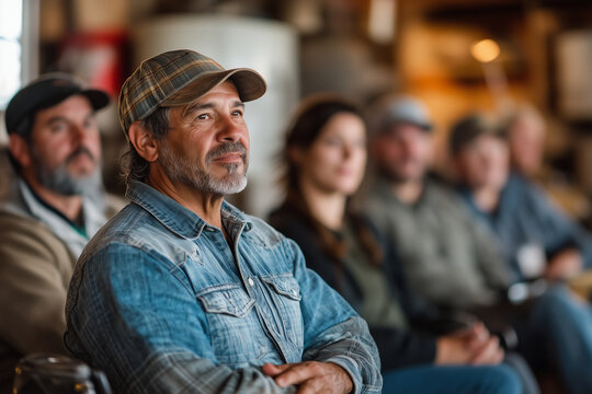 Farmers connect and share knowledge in a vibrant community gathering