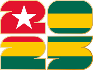 2025 with flag of Togo