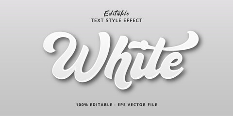White liquid 3d editable text effect
