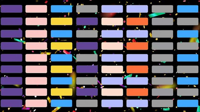 animation of a brick wall color moving, great for background or video elements 