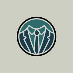 Elegant Business Suit Logo Design