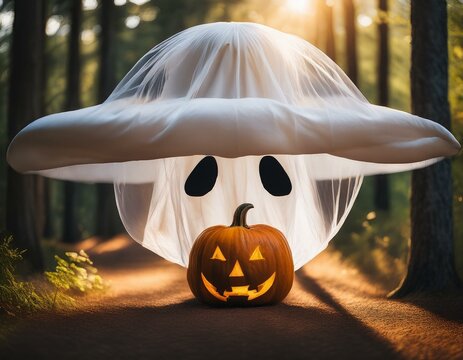 Ghost images created with artificial intelligence in various scenarios