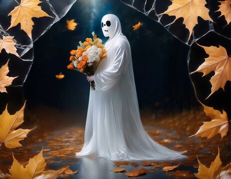 Ghost images created with artificial intelligence in various scenarios