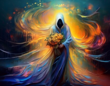 Ghost images created with artificial intelligence in various scenarios