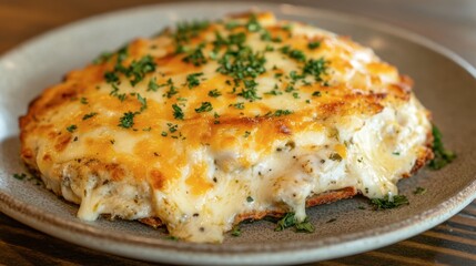 Deliciously Cheesy Chicken Bake with Fresh Herbs and Golden Crust