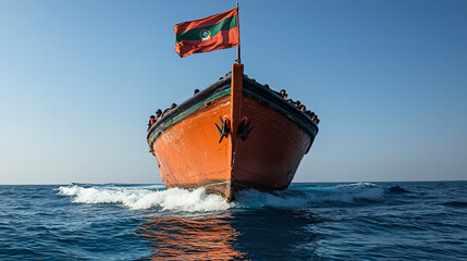 Libyan coastal guard boat enables maritime patrols amid rising migrant crisis along the Mediterranean Sea