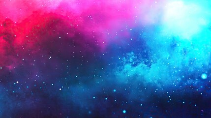 Fototapeta premium Cosmic Color Background with Bright Stars and Nebula Effects