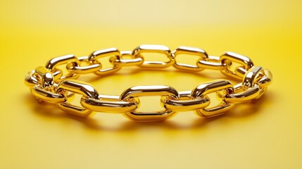 Obraz premium Golden Chain Jewelry: A Luxurious and Elegant Design