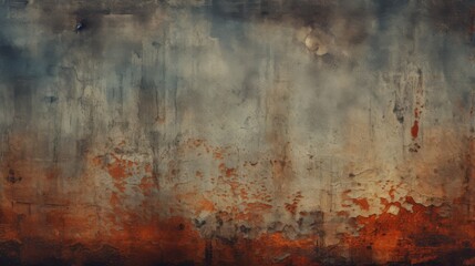Fototapeta premium Processed collage of old rusty grunge texture. Background for banner, backdrop or texture for 3D mapping