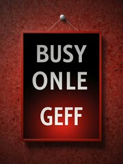 Bright red sale sign with a buy one get one free offer for Black Friday.