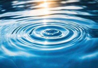 Serene Water Ripples Reflecting Soft Light at Sunrise Creating a Peaceful and Tranquil Atmosphere in Nature's Beautiful Setting