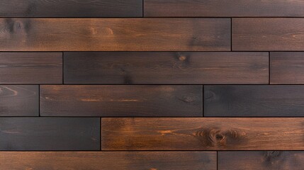 Naklejka premium Seamless Ebony Wood Panel Texture with Rich Brown and Black Tones – Modern and Rustic Hardwood Surface for Walls, Flooring, or Interior Design