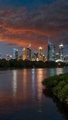 Fototapeta premium Brisbane, Queensland in December 2023.
