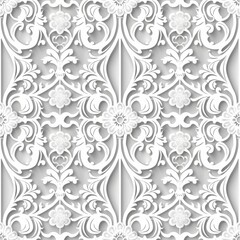 Fototapeta premium Delicate Lace Pattern for Elegant Surfaces