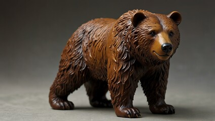 Obraz premium Brown bear figure.