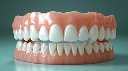 Obraz premium High-Definition 3D Dental Model: A Detailed Look at Human Teeth and Gums for Dental Education and Awareness