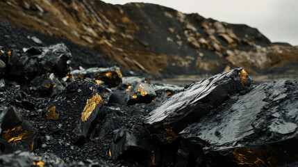
A "heap of coal" typically refers to a pile or mound of coaL