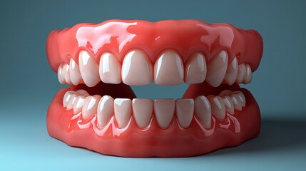 Stunning 3D Dental Model of Healthy Teeth: A Detailed Visualization of Modern Dentistry
