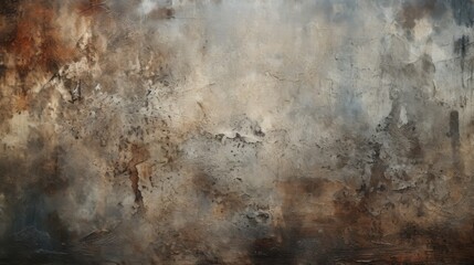 Processed collage of old rusty grunge texture. Background for banner, backdrop or texture for 3D mapping