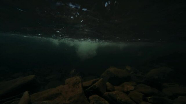 Waterfall Chantara cyprus mountains troodos evening time 