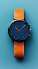 A Minimalist Timepiece: Sleek Design with a Contemporary Leather Strap.  A Modern Watch with a Sophisticated Aesthetic.  Explore the Latest in Timekeeping Technology.