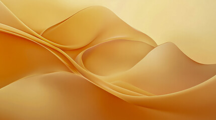 Obraz premium Abstract golden waves: flowing curves and soft textures