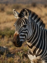 Burchell&rsquo;s zebra in the wild.