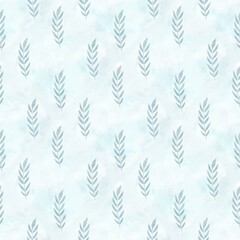 Leaves seamless pattern on background.