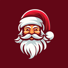 santa claus graphic vector design on christmas day